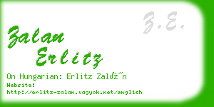 zalan erlitz business card